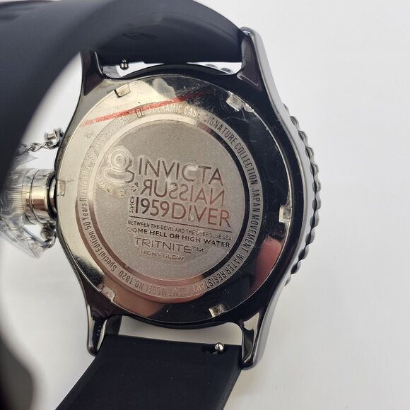 Invicta Women's Russian 1959 Diver Watch 1820 New Plastic Bands New Battery - Picture 6 of 12